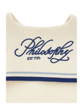 Philosophy Knit Logo Sweater with Sailor Collar