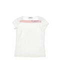 Philosophy Pink Contrast Trim Short Sleeve Logo Tee
