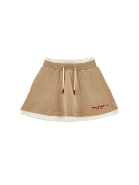 Philosophy Beige Mini Skirt