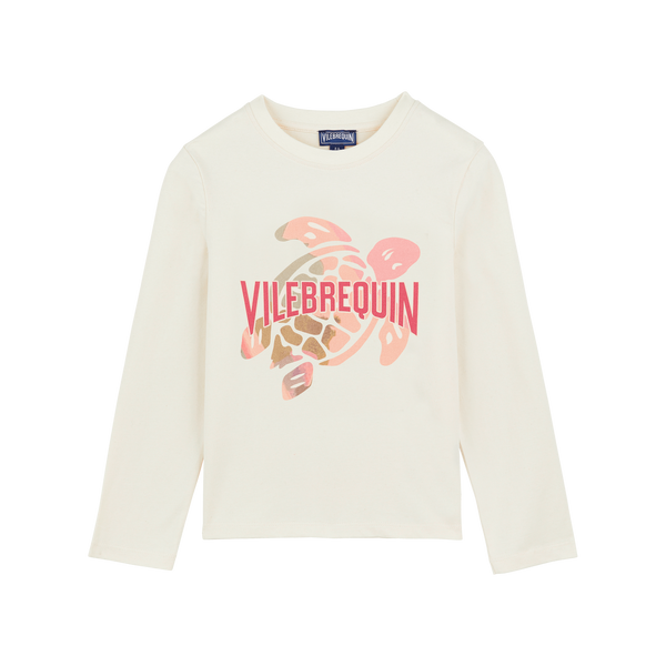 Vilebrequin Off White Turtle Logo LS T-shirt