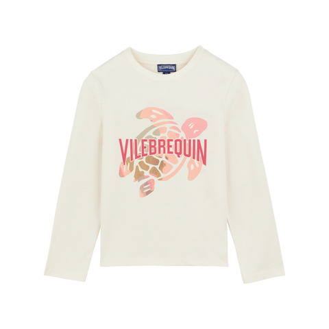 Vilebrequin Off White Turtle Logo LS T-shirt