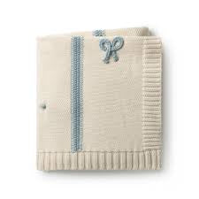 Domani Home Blue Mini Bow Blanket