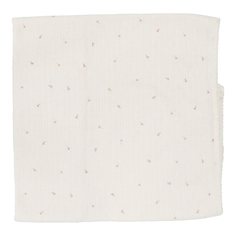 Lilette Cream/Floral Printed Pointelle Blanket