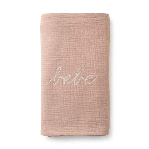 Domani Home Pink Gauze Bebe Swaddle