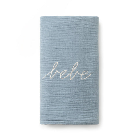 Domani Home Blue Gauze Bebe Swaddle