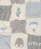 Livly Stockholm Light Blue Playroom Knitted Blanket