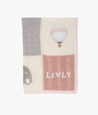 Livly Stockholm Light Mauve Playroom Knitted Blanket