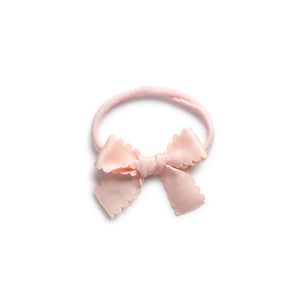 Halo Luxe Ballet Slipper Satin Gumdrop Scalloped Baby Bow Headband