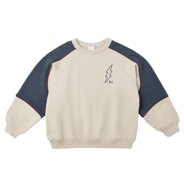 Rylee & Cru Stone Paneled Sweatshirt