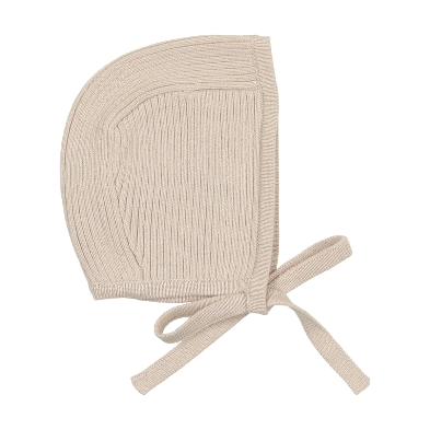 Lilette Natural Knit Rib Bonnet