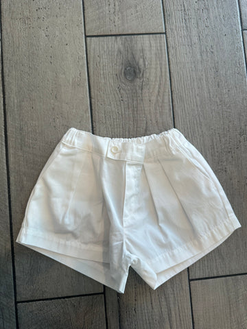 Bene Bene Ivory Pleated Shorts