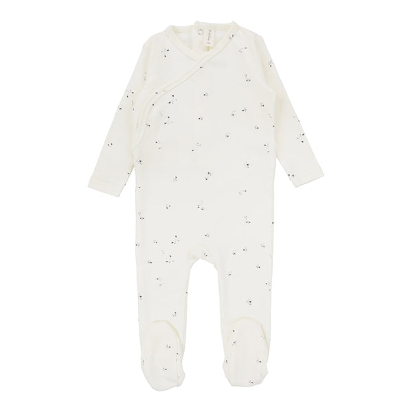 Lilette Ivory Clover Wrapover Footie
