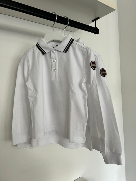 Colmar White Striped Collar Polo