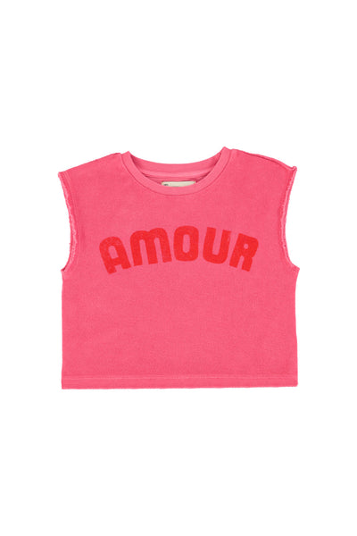 Piupiuchick Baby Pink Amour Sleeveless Top