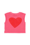 Piupiuchick Baby Pink Amour Sleeveless Top