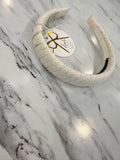 Halo Luxe Ivory Avery Ribbed Knit Headband