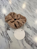 Halo Luxe Caramel Clara Tweed Scrunchie