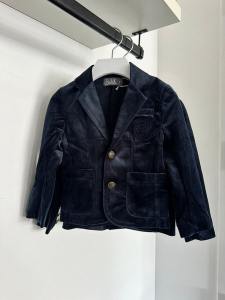 Belati Navy Velour Corduroy Jacket