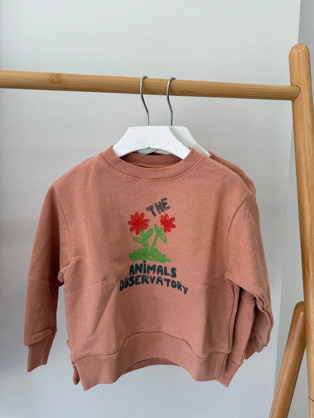 TAO Pink Flowers Bear Sweatshirt
