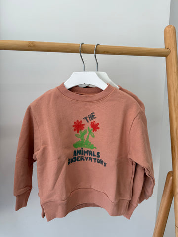 TAO Pink Flowers Bear Sweatshirt