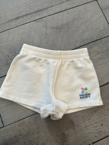 The New Society Baby Coconut Mykonos Special Logo Shorts