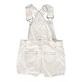 Lil Legs White Bicycle Overalls