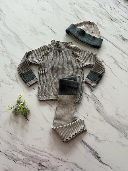 LMN3 Deep Sage Knit Set