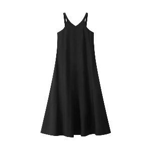 Coco Blanc Black V Neck Maxi Jumper