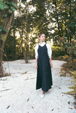 Coco Blanc Black V Neck Maxi Jumper