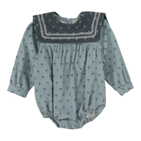 Lil Legs Analogie Primrose Dusty Blue Romper