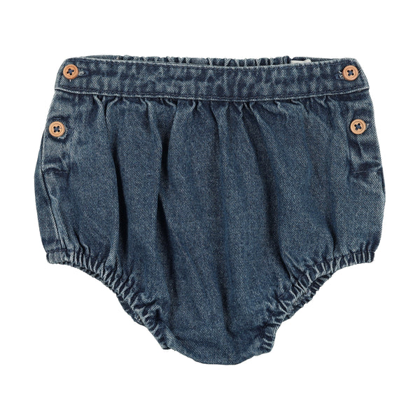 Lil Legs Blue Denim Button Bloomers