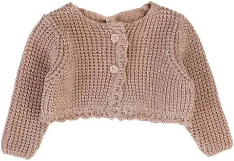 Lilette Dusty Pink Classic Chunky Knit Shrug CKS-DPNK