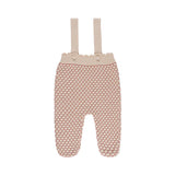 Ely's & Co. Pink Popcorn Knit Overalls