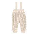 Ely's & Co. Beige Popcorn Knit Overalls