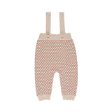 Ely's & Co. Pink Popcorn Knit Overalls