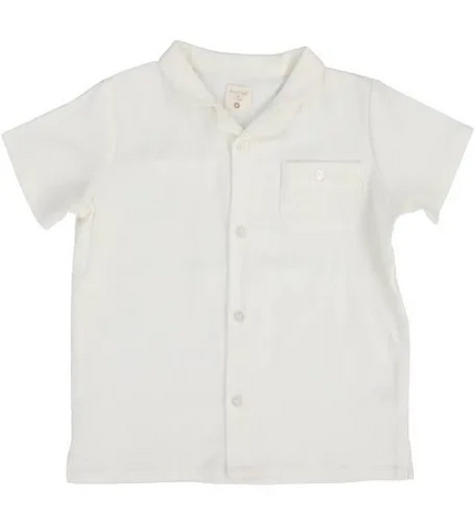 Lil Legs Analogie White Linen Shirt