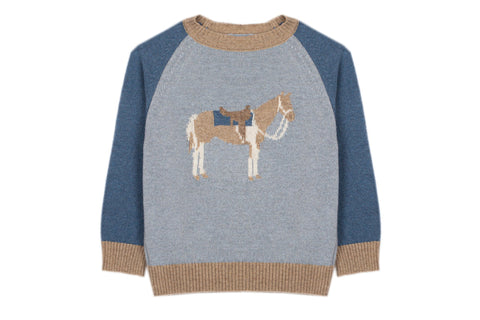 Patachou Blue Horse Sweater