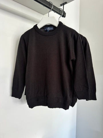 Manuell Frank Black Knit Sweater