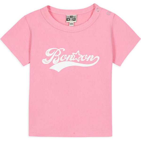 Bonton Pink Logo Baby T-shirt