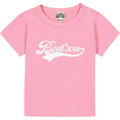 Bonton Pink Logo Baby T-shirt – Panda and Cub