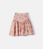 Petite Amalie Vintage Roses Cord Skirt