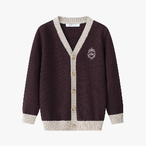 Coco Blanc Burgundy Cardigan