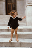Coco Blanc Black Velvet Romper