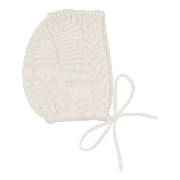 Lil Legs Analogie Cream Knit Boys Bonnet