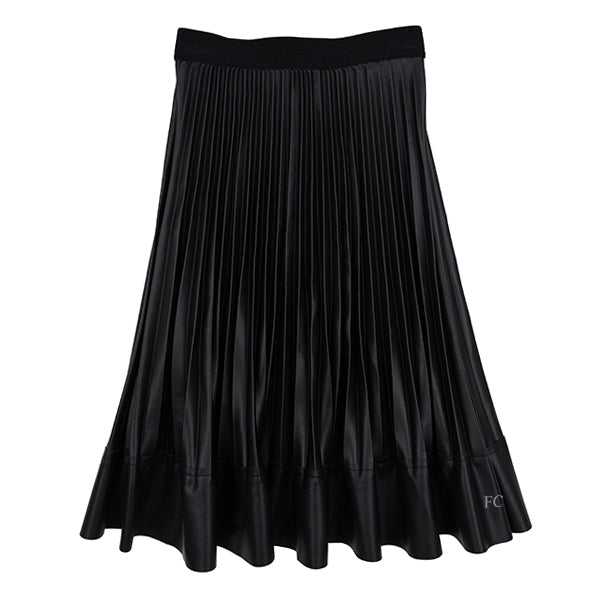 Dixie Black Pleated Skirt with Panel