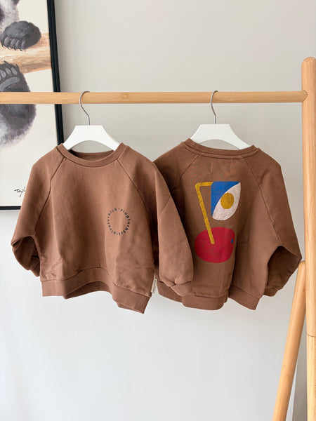 Piupiuchick Brown Piupiuchick Print Sweatshirt