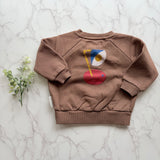 Piupiuchick Baby Brown Piupiuchick Print Sweatshirt