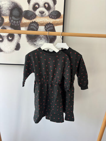 The Campamento Grey Flowers Dress