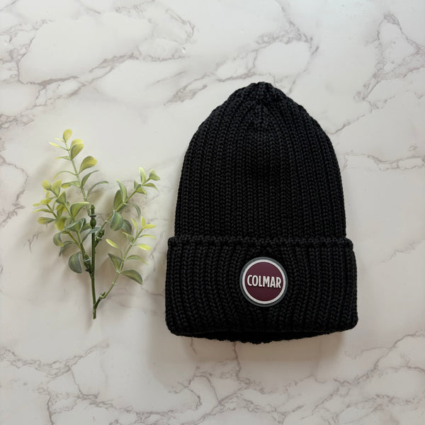 Colmar Black Logo Ribbed Hat 53000081N-2YB-99