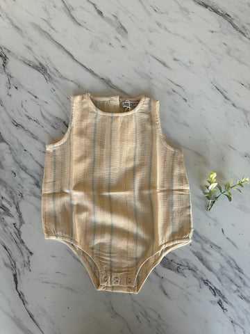 Bebe Organic Luis Summer Stripe Romper